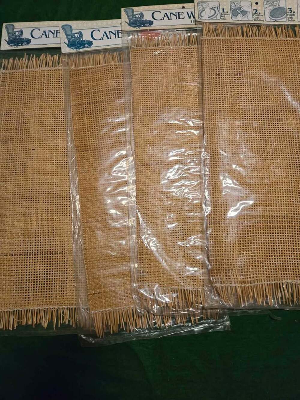 J.A.D.V.I.C. Cane Webbing 18" x 18" 4 sheets